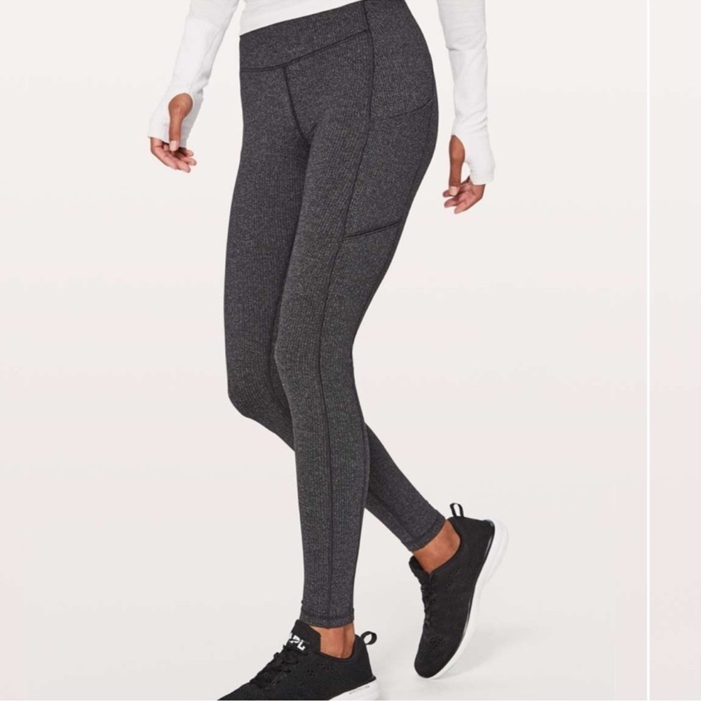 lululemon athletica Dark Charcoal Heather Leggings